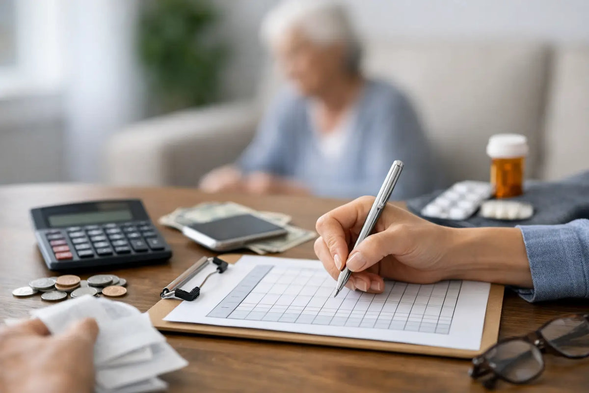 Caregiver Expense Tracker Printable for Family Care