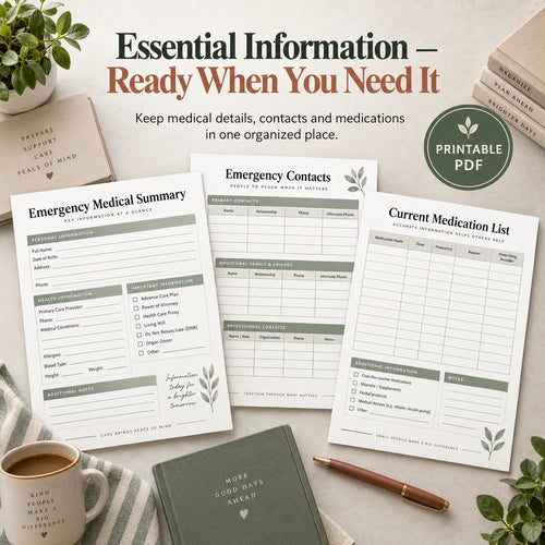 Caregiver Emergency Hospital Planner