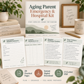 Caregiver Emergency Kit PDF – Hospital Planner, Medication List & Discharge Organizer