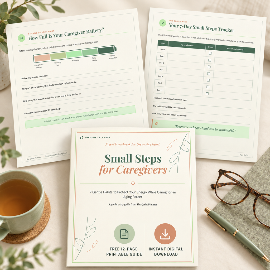 Small Steps for Caregivers: A Gentle 7-Day Printable Guide