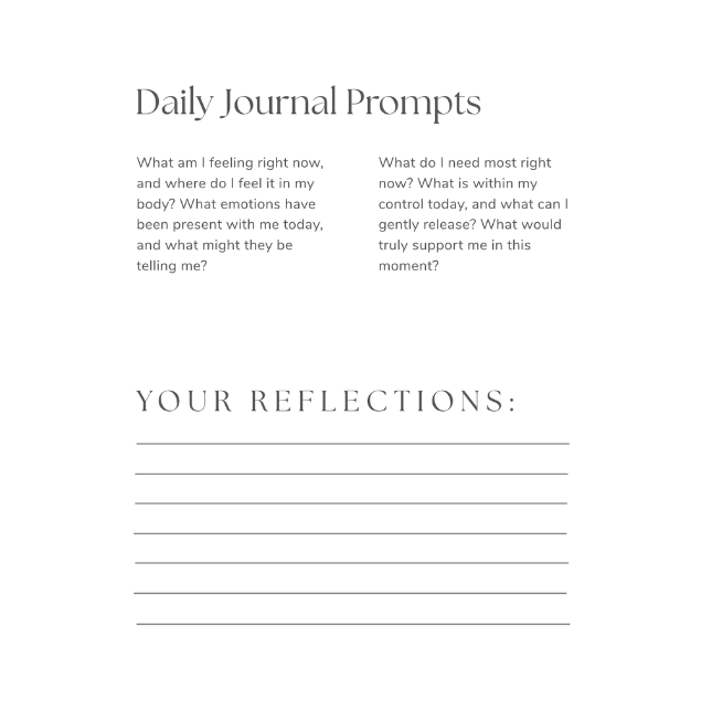 Mindfulness & Journaling Bundle – 45-Page Printable Self-Care Planner & Wellness Workbook
