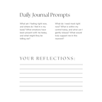 Mindfulness & Journaling Bundle – 45-Page Printable Self-Care Planner & Wellness Workbook