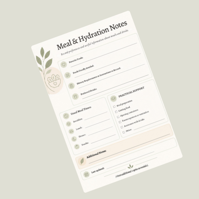 Printable Caregiver Organizer PDF – Aging Parent Care Binder
