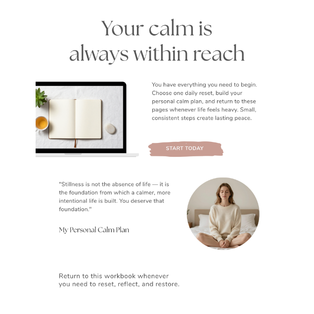 Mindfulness & Journaling Bundle – 45-Page Printable Self-Care Planner & Wellness Workbook